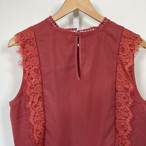 COLLECTIVE CONCEPTS/STITCH FIX Women’s Braydee Lace Detail Blouse Pink Size XL - Picture 10 of 16